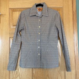 Tory Burch size 6 button down shirt
